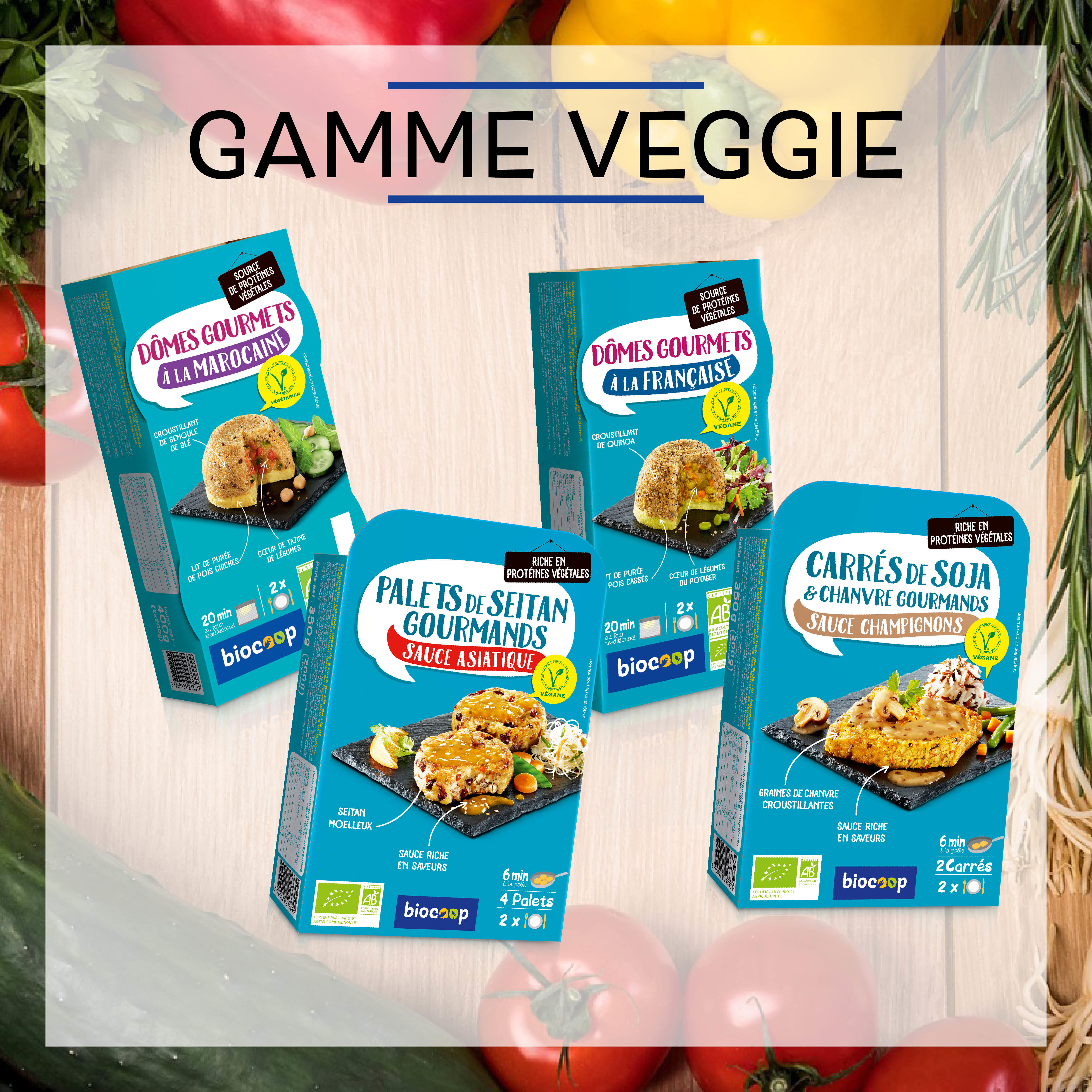 Une nouvelle gamme veggie chez Biocoop Une nouvelle gamme veggie chez Biocoop