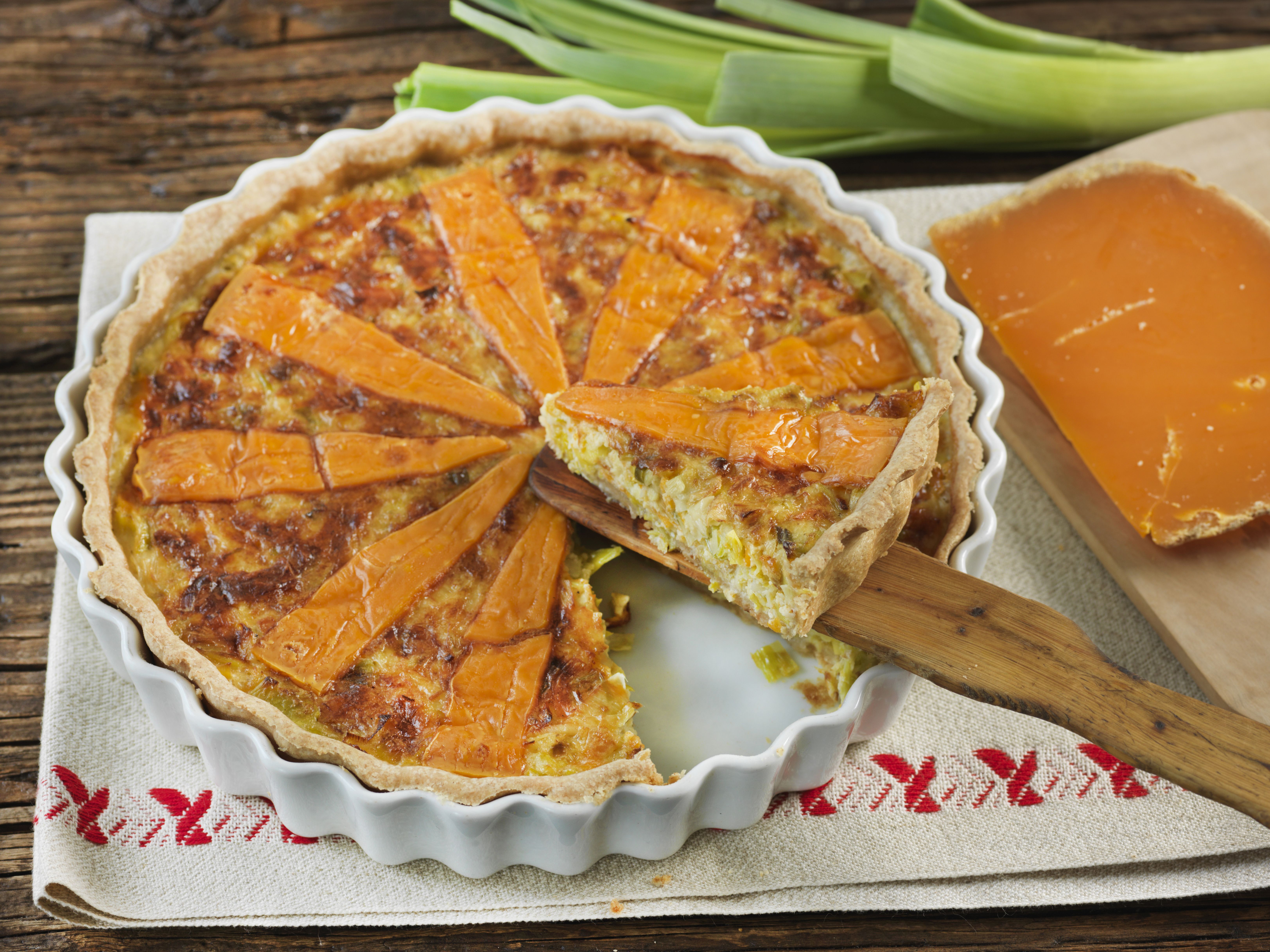 Flamiche aux poireaux et à la Mimolette Flamiche aux poireaux et à la Mimolette